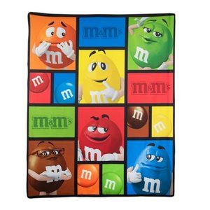 NWT M&M's Character Fleece Blacket
